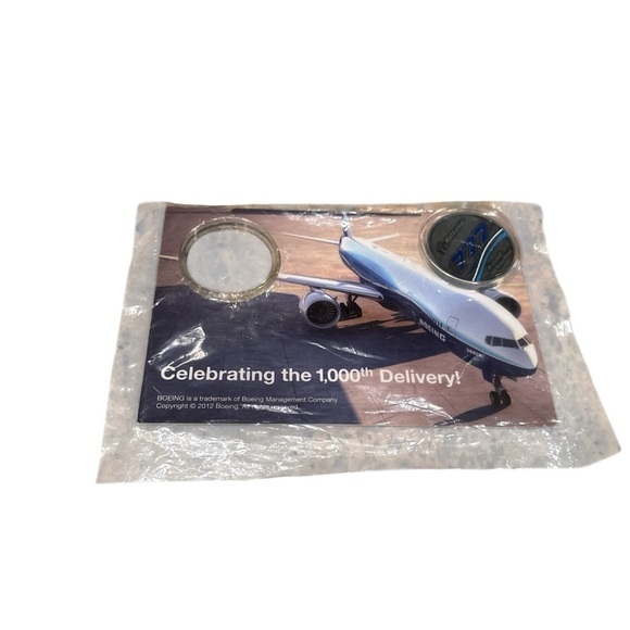 NWT Boeing Freighter 777 2008 rollout coin